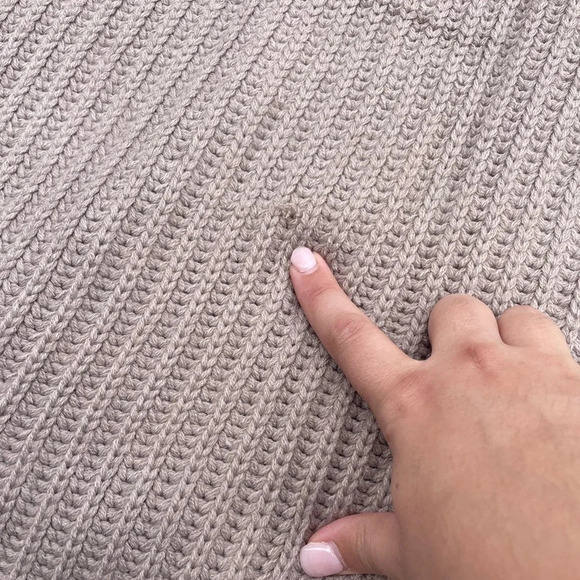 COPY - Women's Main Strip Turtle Neck Poncho Sweater - Sz. M - Picture 4 of 5